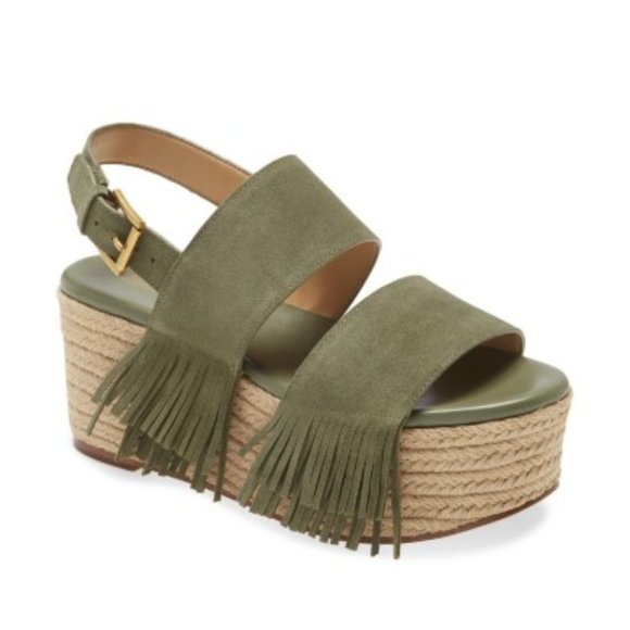 MICHAEL MICHAEL KORS Hana Suede Flatform Sandle - Picture 2 of 2